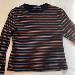 Striped Long Sleeve Brandy Melville Shirt